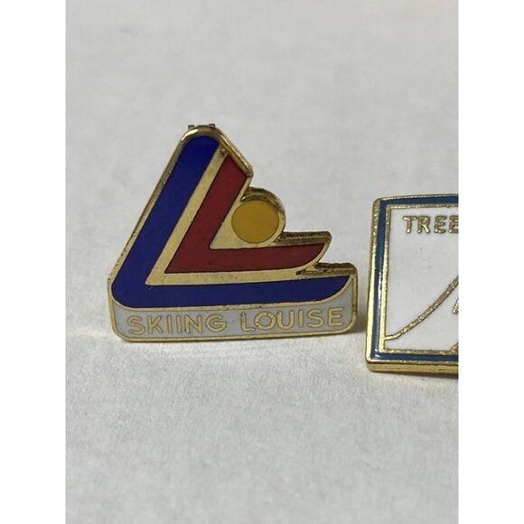 Lake Louise Canada Ski Resort Skiing Louise Pin & Trees Are Hell LOT 2 - Picture 3 of 8